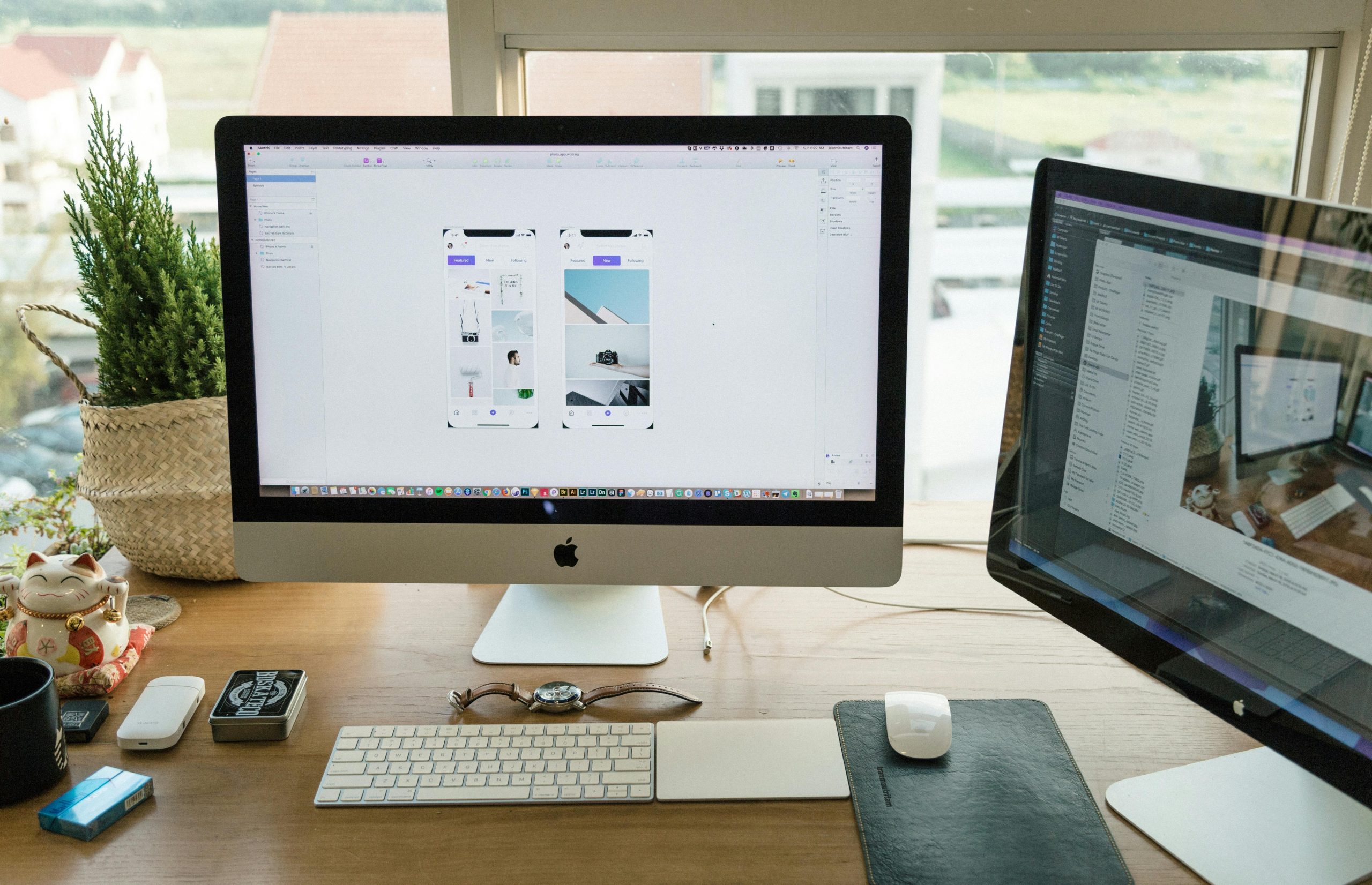 Business website on desktop