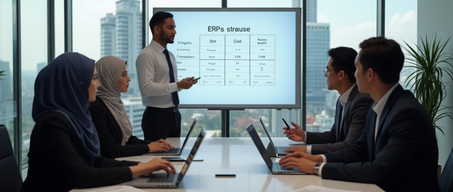 ERP business dashboard
