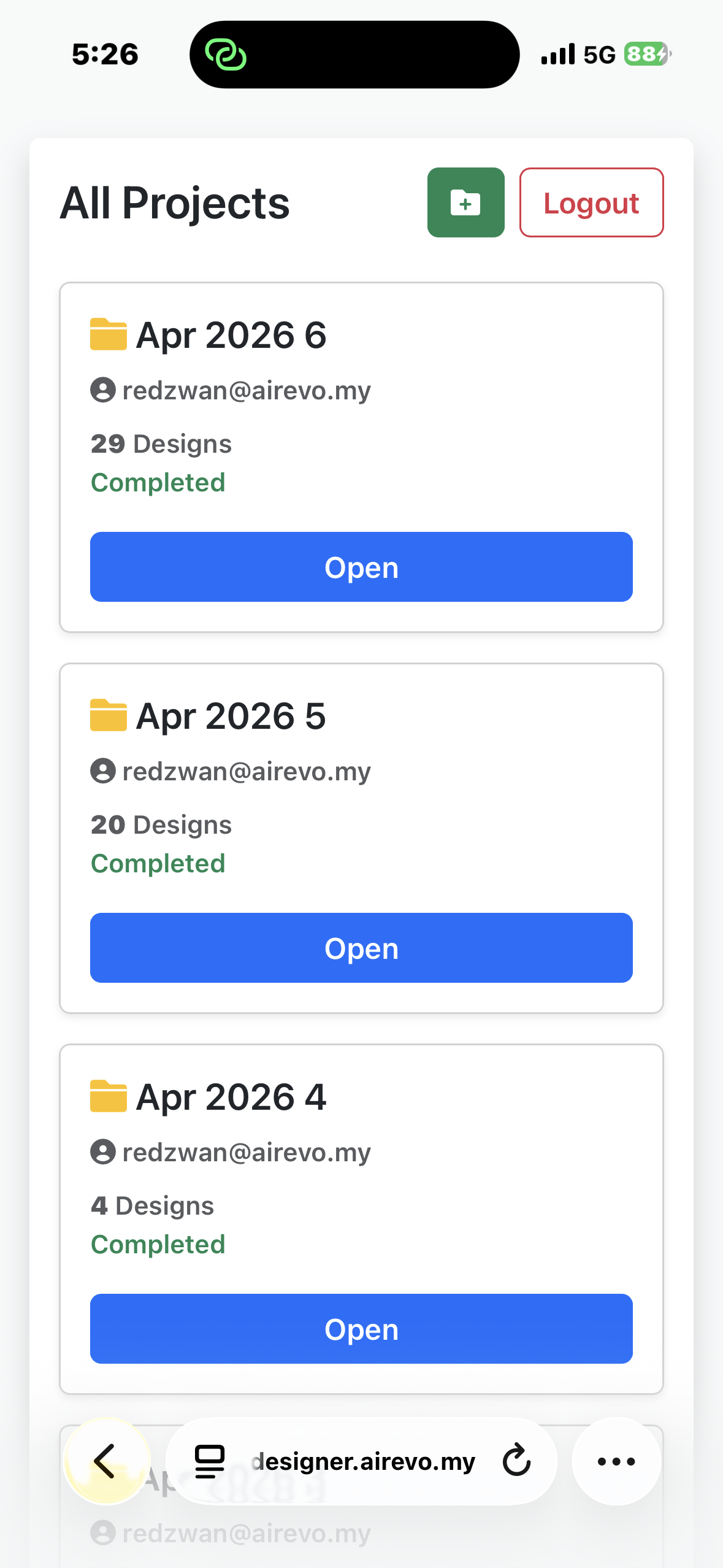 Ai powered Designer Modeling System screenshot