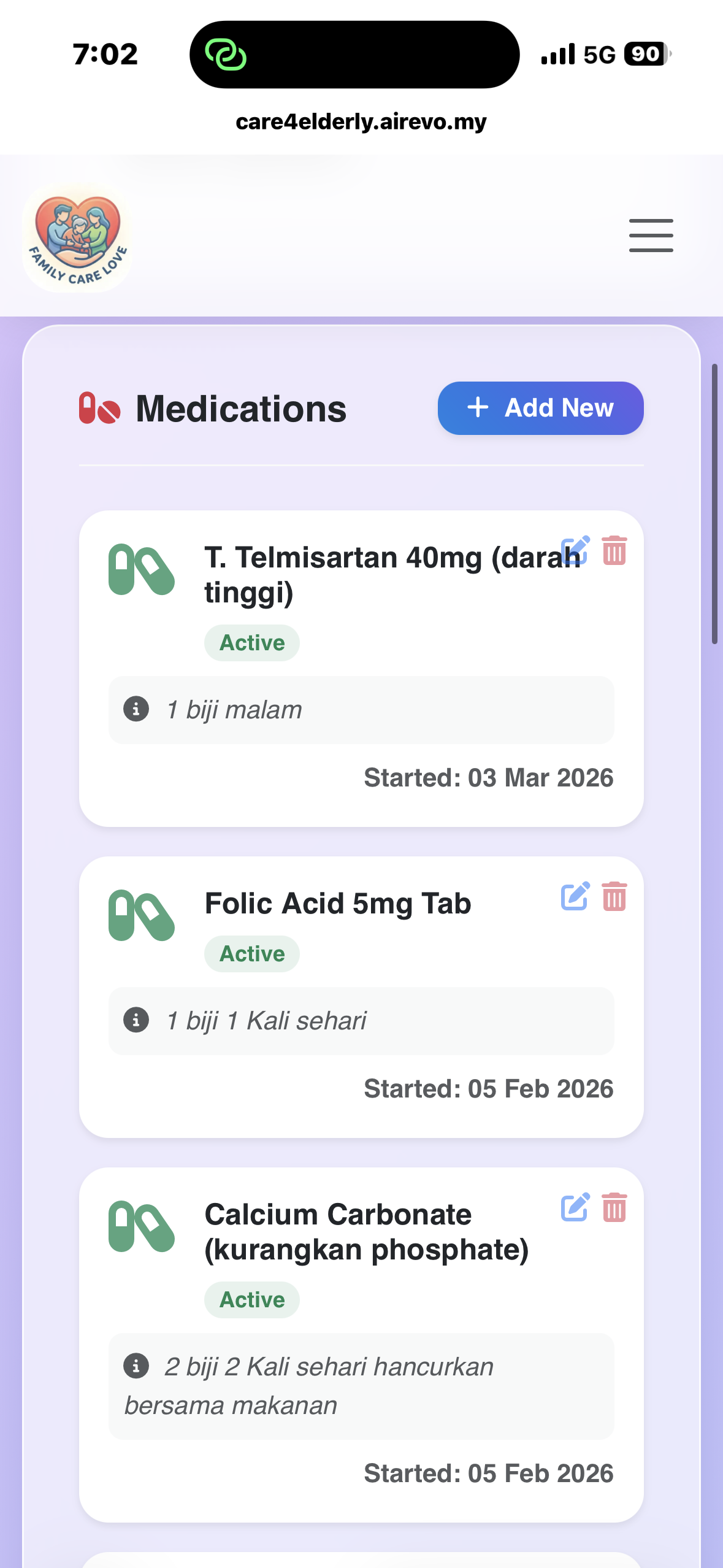 Care4Elderly (Family Care Love) screenshot