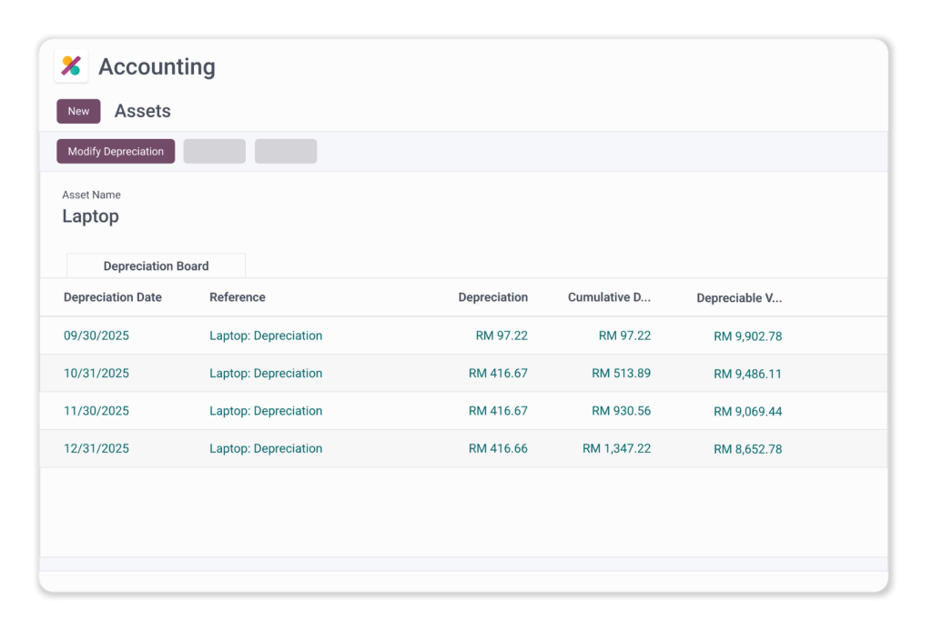Accounting screenshot 6