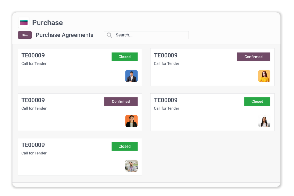 Procurement screenshot 4