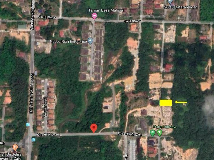 Tanah Banglo 7000 sqft Putra Hill View Kajang Freehold Atas Bukit View Tenang
