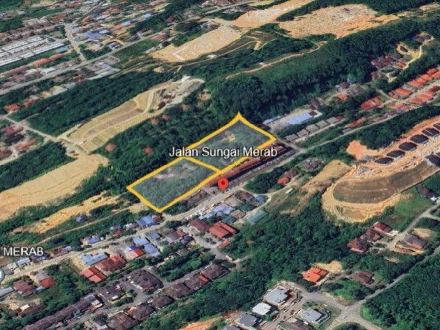Tanah 3.69 Ekar Sungai Merab Kajang Freehold Zoning Kediaman 2 Lot Sebelah