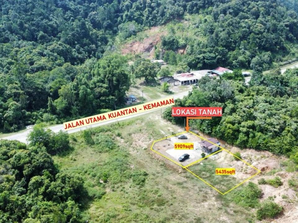 Lot Banglo 5909 sqft Cherating Kuantan Freehold Chalet Sedia Ada