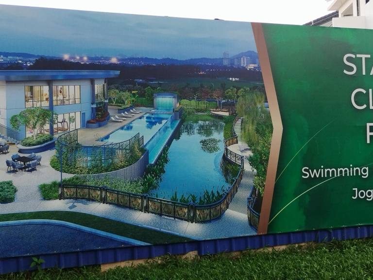 Lot Banglo 4000 sqft Subang Delima Border Kwasa Damansara HELP University