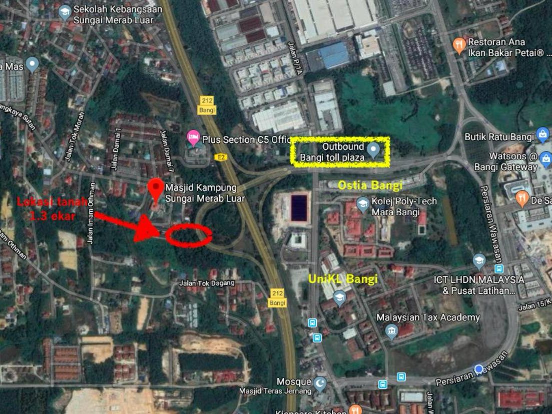 Tanah Pertanian 1.3 Ekar | Freehold Sungai Merab Luar, Dengkil