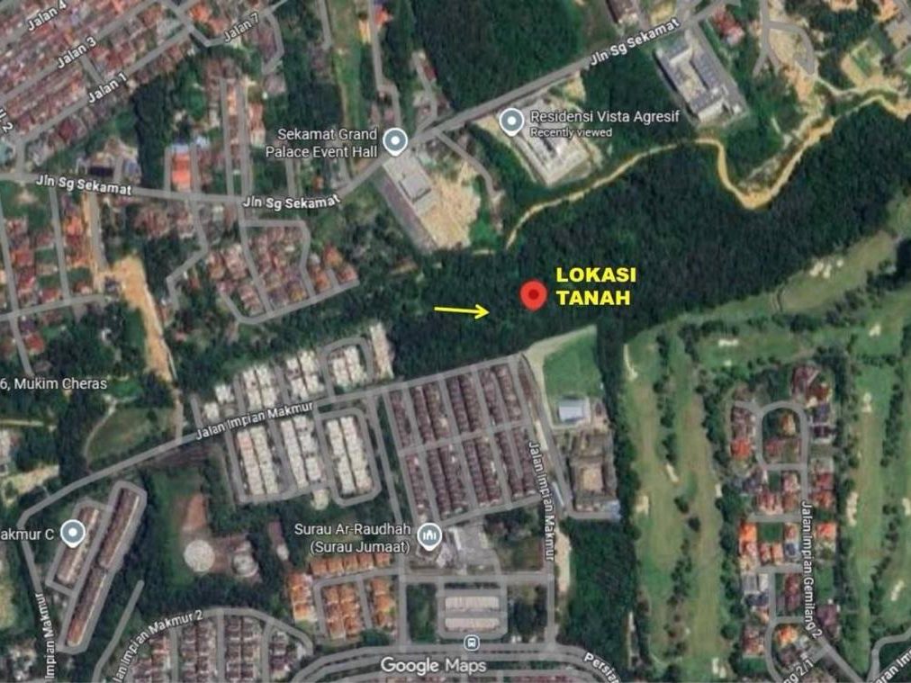 Tanah Zoning Kediaman Saujana Impian Kajang Selangor 1.33 Ekar Freehold