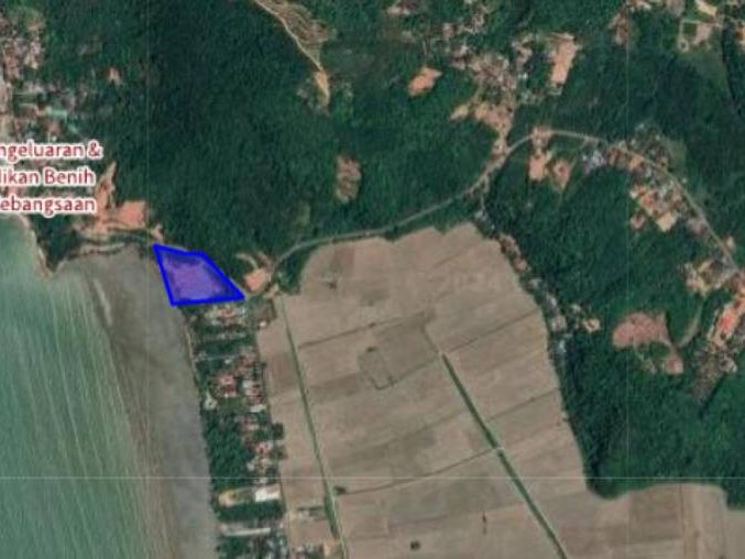 Tanah Tepi Pantai 4.6 Ekar Kg Pulau Sayak Kedah Freehold Akses Jalan Utama
