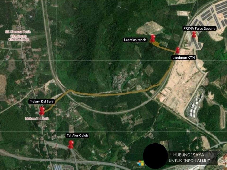 Tanah 2.23 Ekar Taboh Naning Alor G4jah Melaka Freehold Akses Jalan Tersedia