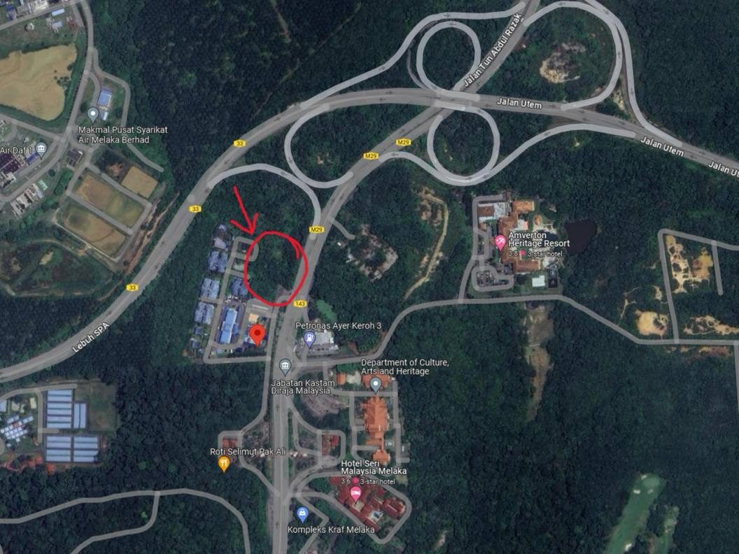 Tanah Komersial Ayer Keroh Melaka 40009 Sqft Freehold