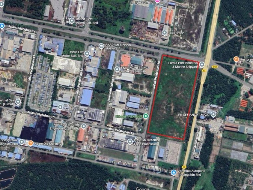 Tanah Industri 20 Ekar Lumut Perak Berhampiran Lumut Port Akses Jalan Utama Infrastruktur Lengkap