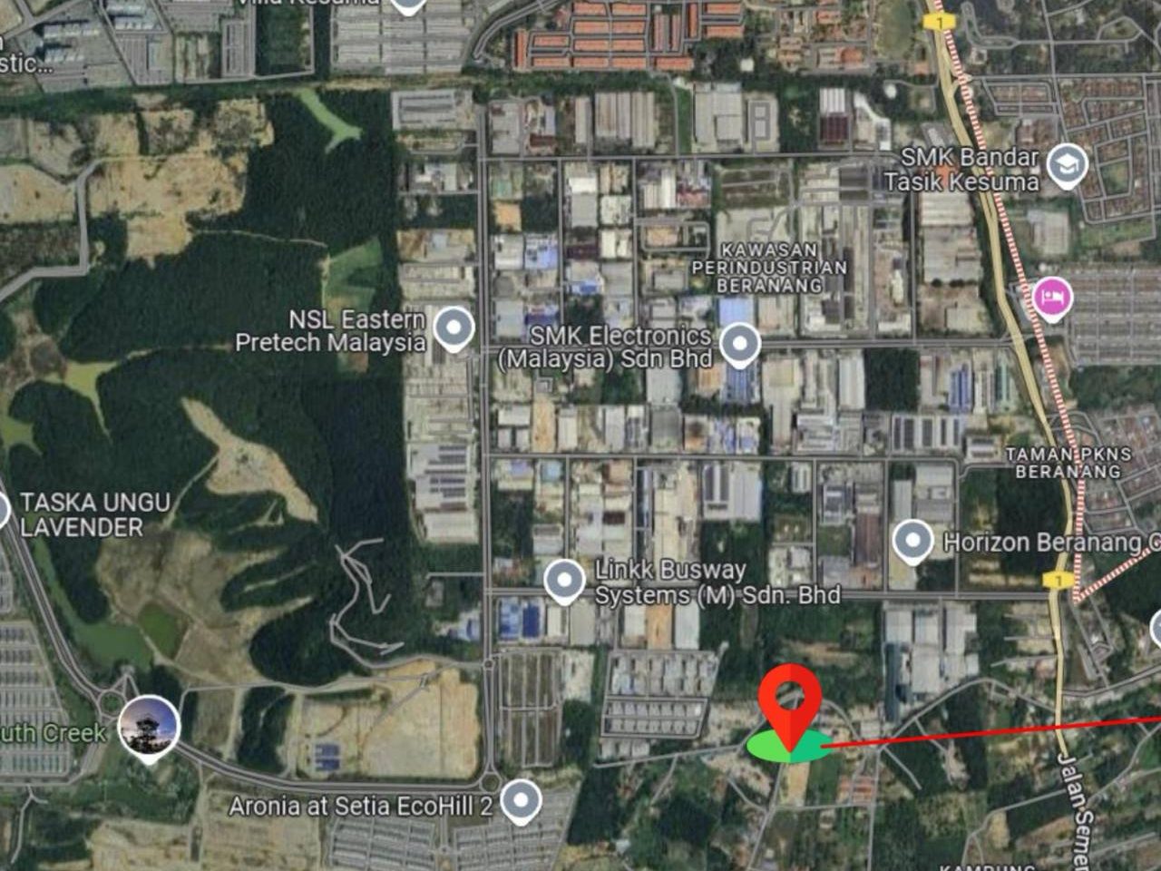 Tanah Industri Freehold Beranang Selangor 3.12 Ekar Light Industrial