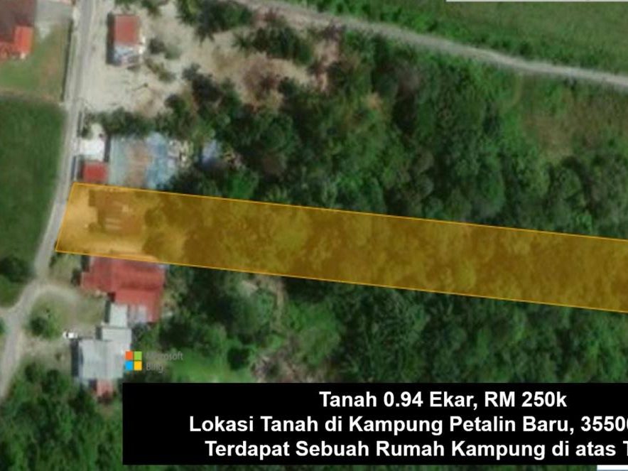 Tanah Pertanian 1 Ekar Kampung Petalin Baru Bidor Perak Freehold