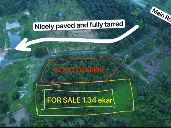 Tanah Pertanian Dioh Kuala Pilah Negeri Sembilan 1.34 Ekar Freehold Lokasi Strategik