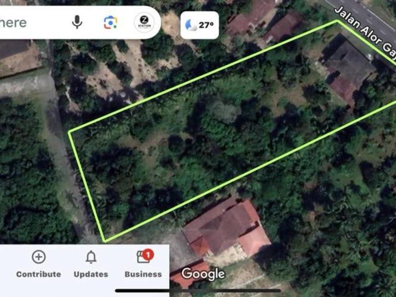 Tanah 1.55 Ekar Tepi Jalan Utama Jalan Alor G4jah Lama Freehold