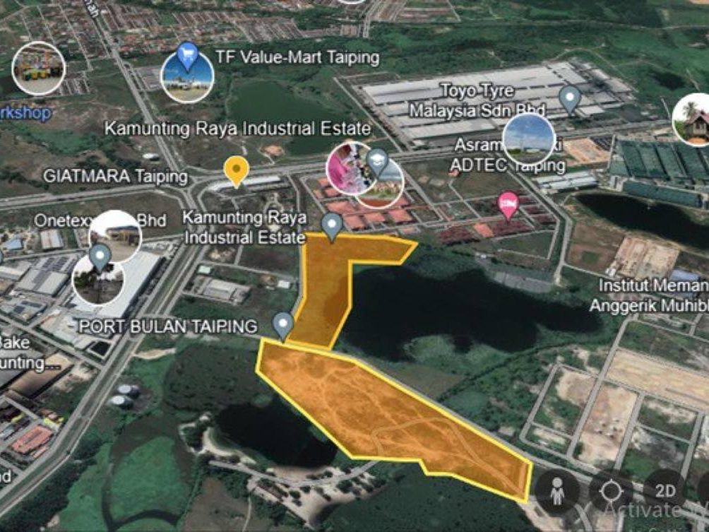 Industrial Land 33.5 Acres Kamunting Raya Industrial Park Taiping Perak