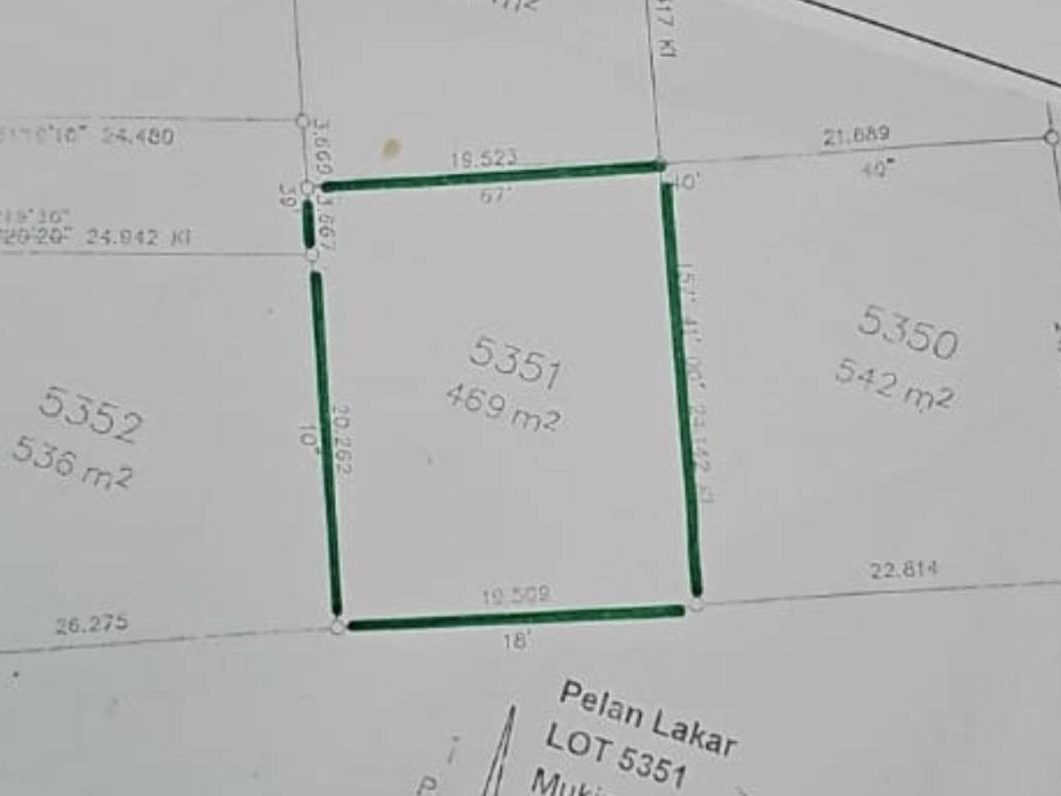 Tanah Bangunan Balai Besar Dungun Terengganu Freehold 469sqm Dekat Sekolah