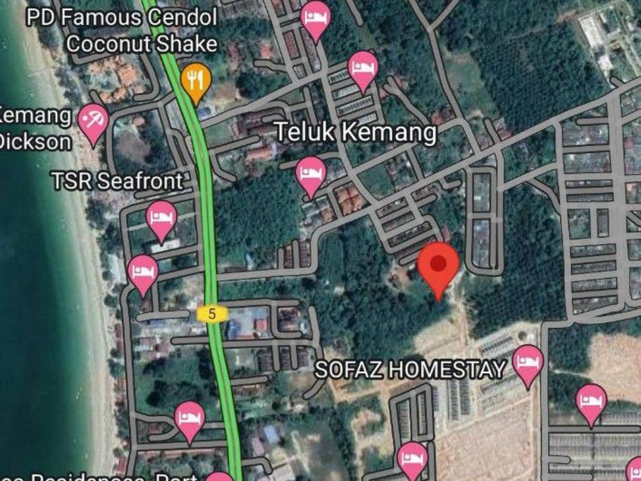 Tanah Lot Banglo Freehold 24,617 sqft Teluk Kemang Port Dickson Dekat Pantai