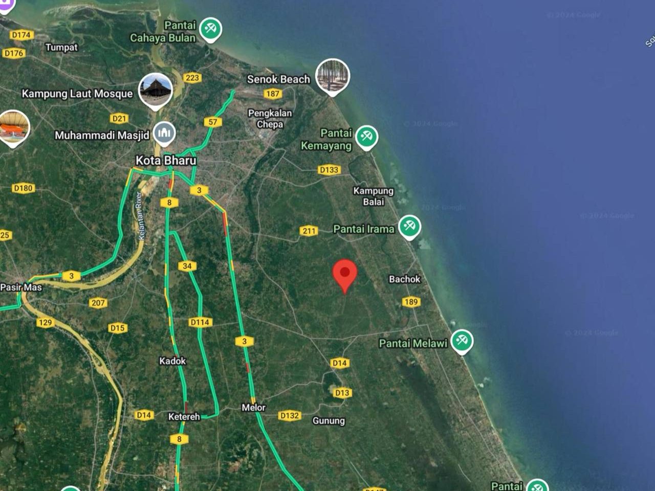 Tanah Lot Banglo 5,995 Kps Bachok Kelantan Freehold Geran Individu