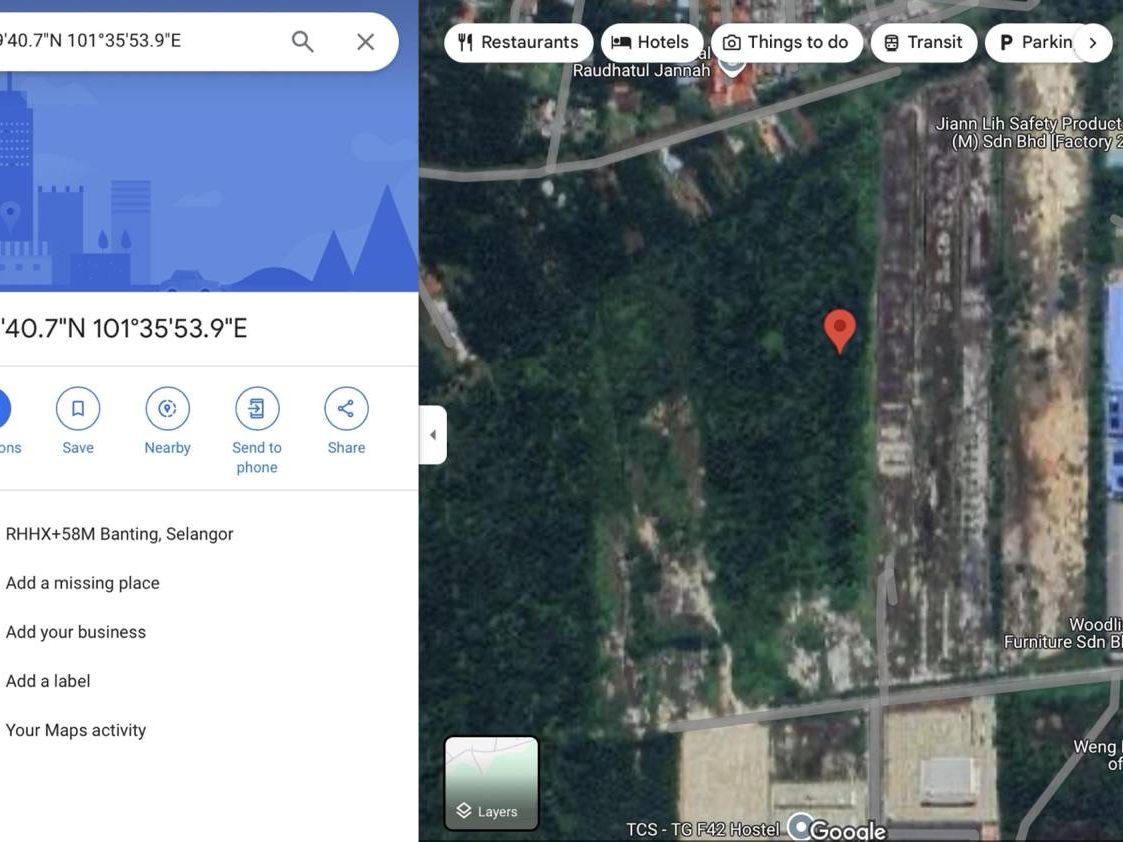 Industrial Land 57 Acre Olak Lempit Banting Selangor Freehold Tepi Jalan