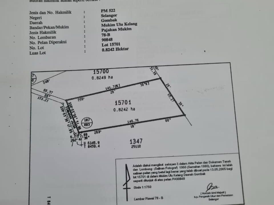 Tanah Kemensah Taman Melawati 2 Ekar Akses Jalan Kemensah