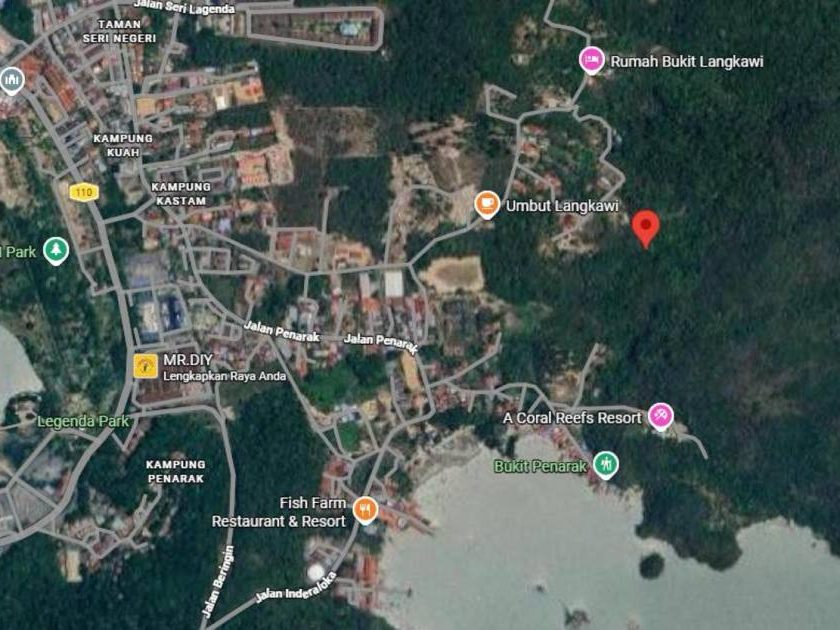 Tanah 0.26 Hektar Penarak Kuah Langkawi View Laut Geran Individu