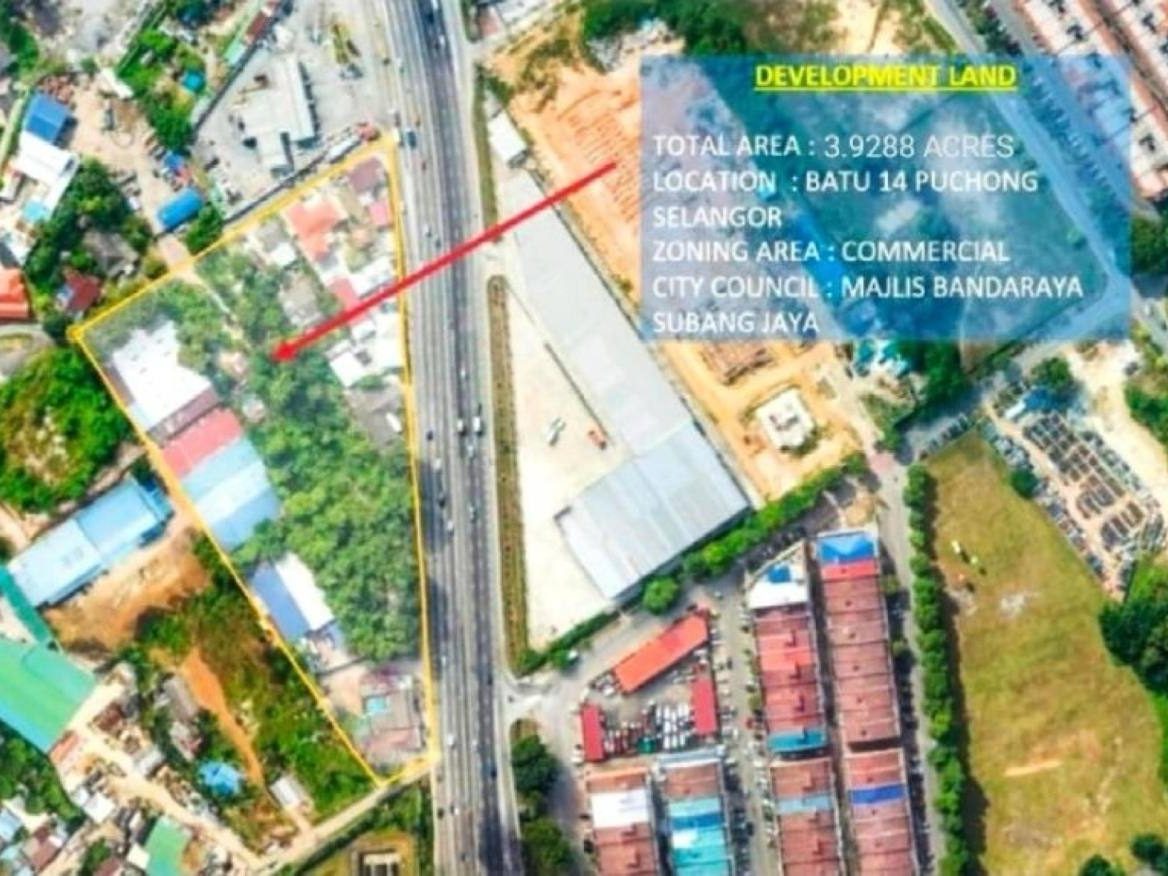 TANAH BATU 14 PUCHONG UNTUK DIJUAL‼️ TEPI JALAN UTAMA‼️