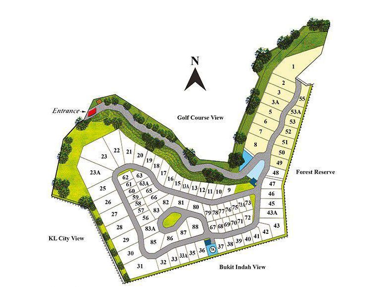 Tanah Lot Banglo The Peak Taman Tar Ampang 7 Lot Freehold