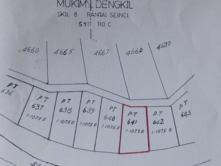 Tanah Pertanian Kampung Bukit Piatu Dengkil 1.10 Ekar