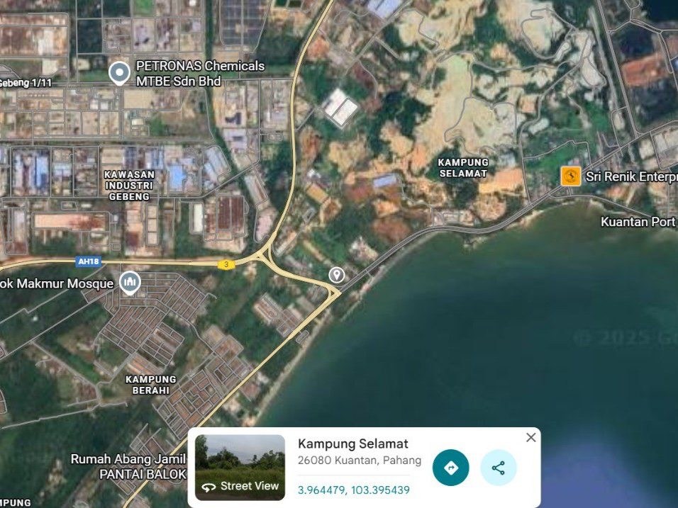 Tanah Industri Kuantan Port 2.29 Ekar Freehold