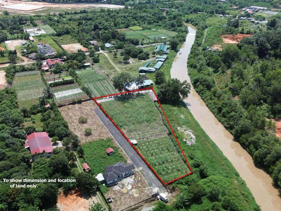 Tanah Pertanian 1 Ekar Tepi Sungai Pulau Meranti