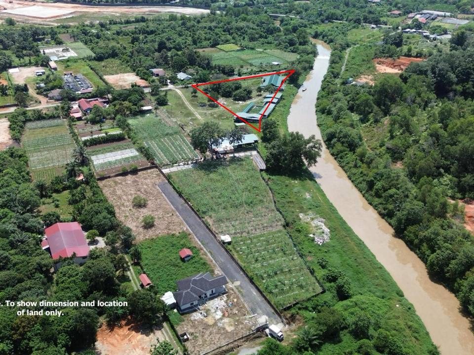 Tanah Pertanian 1 Ekar Pulau Meranti Puchong Selangor 48782 Sqft Tepi Sungai