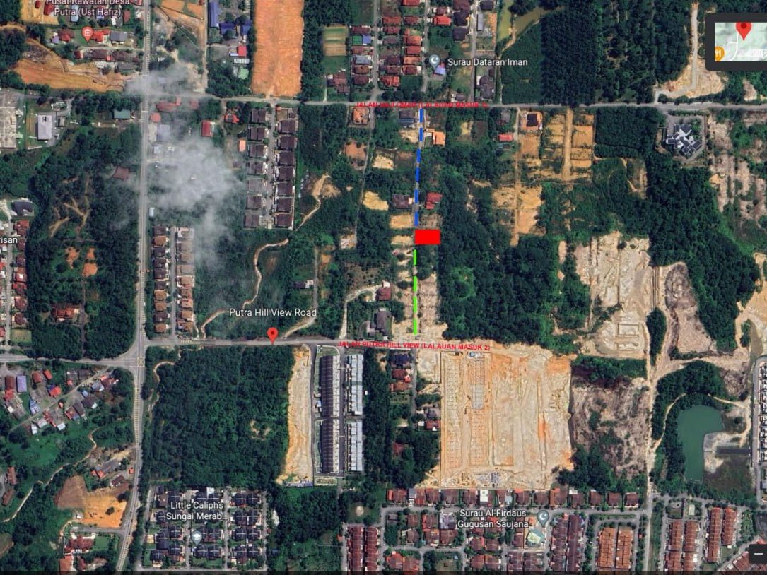 Tanah Lot Bangunan Putra Hill View Desa Putra Kajang 7,868 Kaki Persegi Freehold