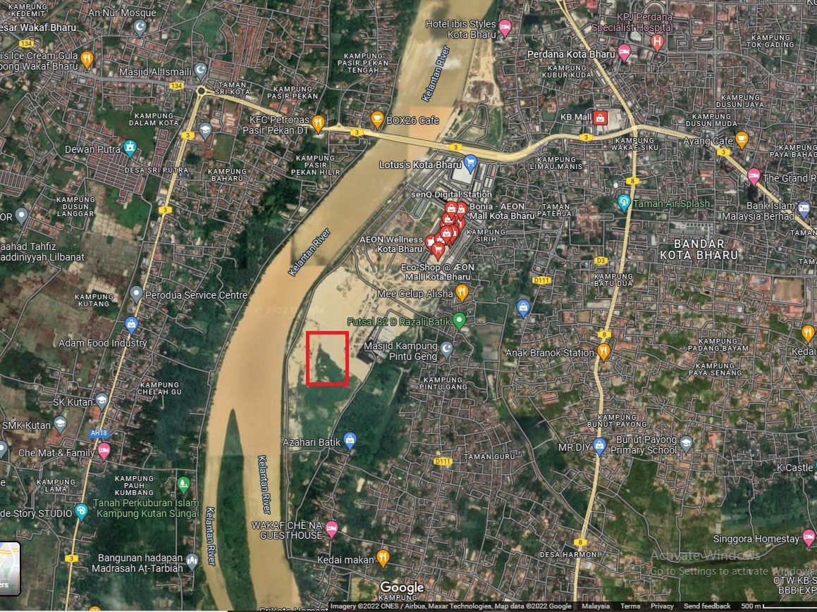 Tanah Komersial Kota Bharu Kelantan 140,125 Kaki Persegi Freehold