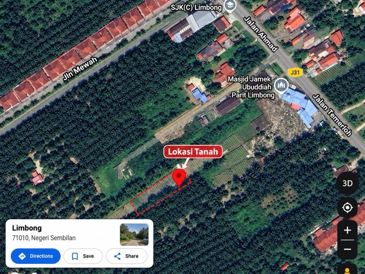 PARIT SULONG, MUAR JOHOR TANAH PERTANIAN MALAY RESERVE UNTUK DIJUAL (GERAN INDIVIDU