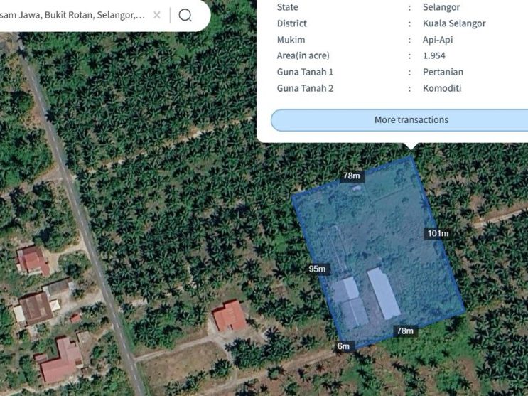 Tanah Pertanian 1.92 Ekar Freehold Bersama Rumah Api-Api Kuala Selangor