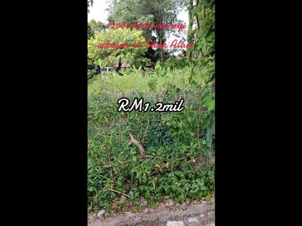 Tanah Lot Banglo 12,023 Kaki Persegi Seksyen 18 Shah Alam Selangor