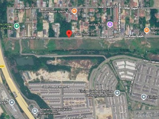 Tanah 1 Ekar Berhampiran Elmina dan Lebuhraya Guthrie Kampung Kubu Gajah Sungai Buloh