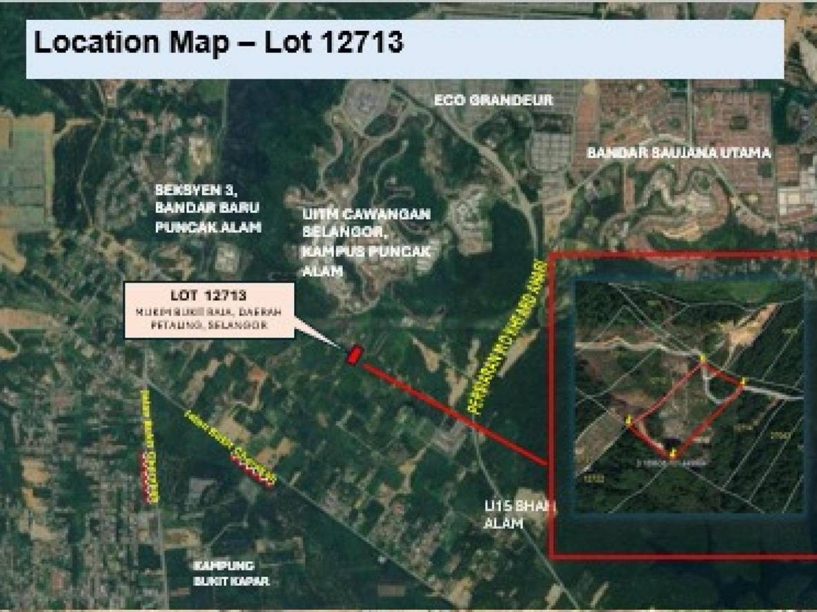 Tanah Pertanian 3.03 Ekar Bukit Cherakah Shah Alam