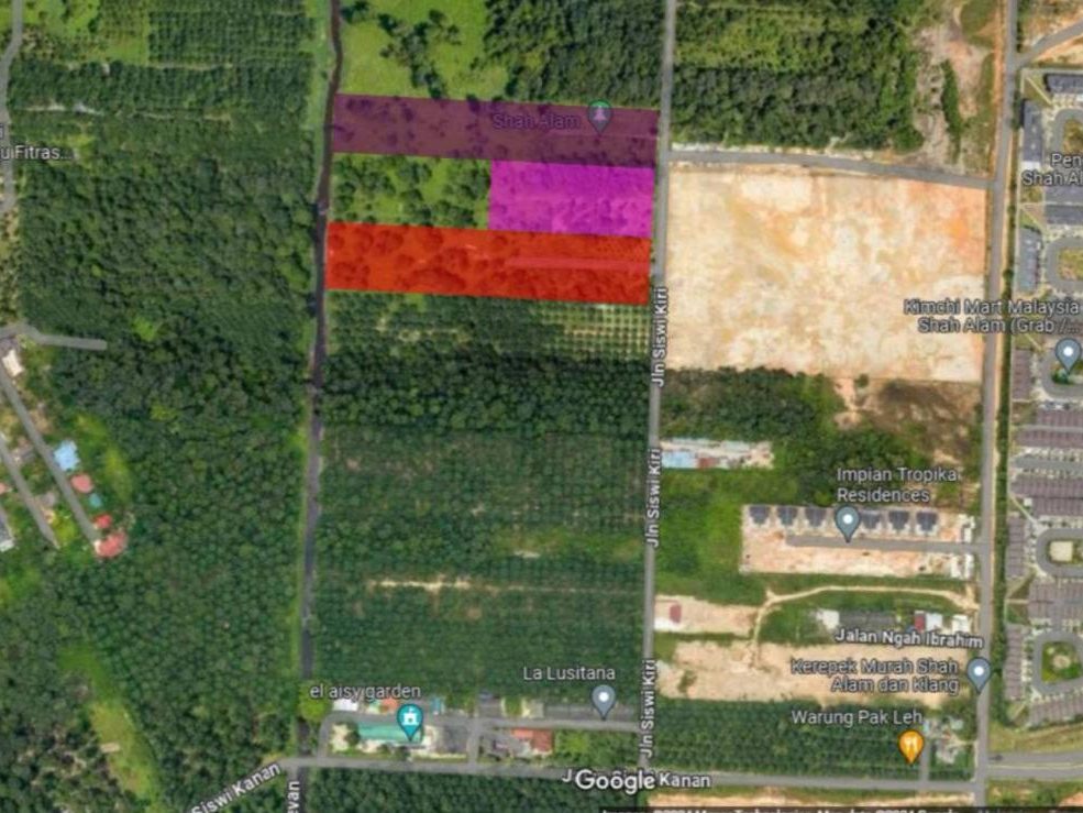 EXCLUSIVE LAND FOR SALE – 11.3 Ekar Freehold Zoning Residential Sungai Kandis, Shah Alam
