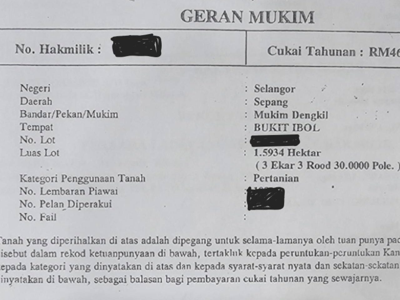 Tanah 4 Ekar Pulau Meranti Puchong Freehold Tepi Jalan Potensi Pembangunan